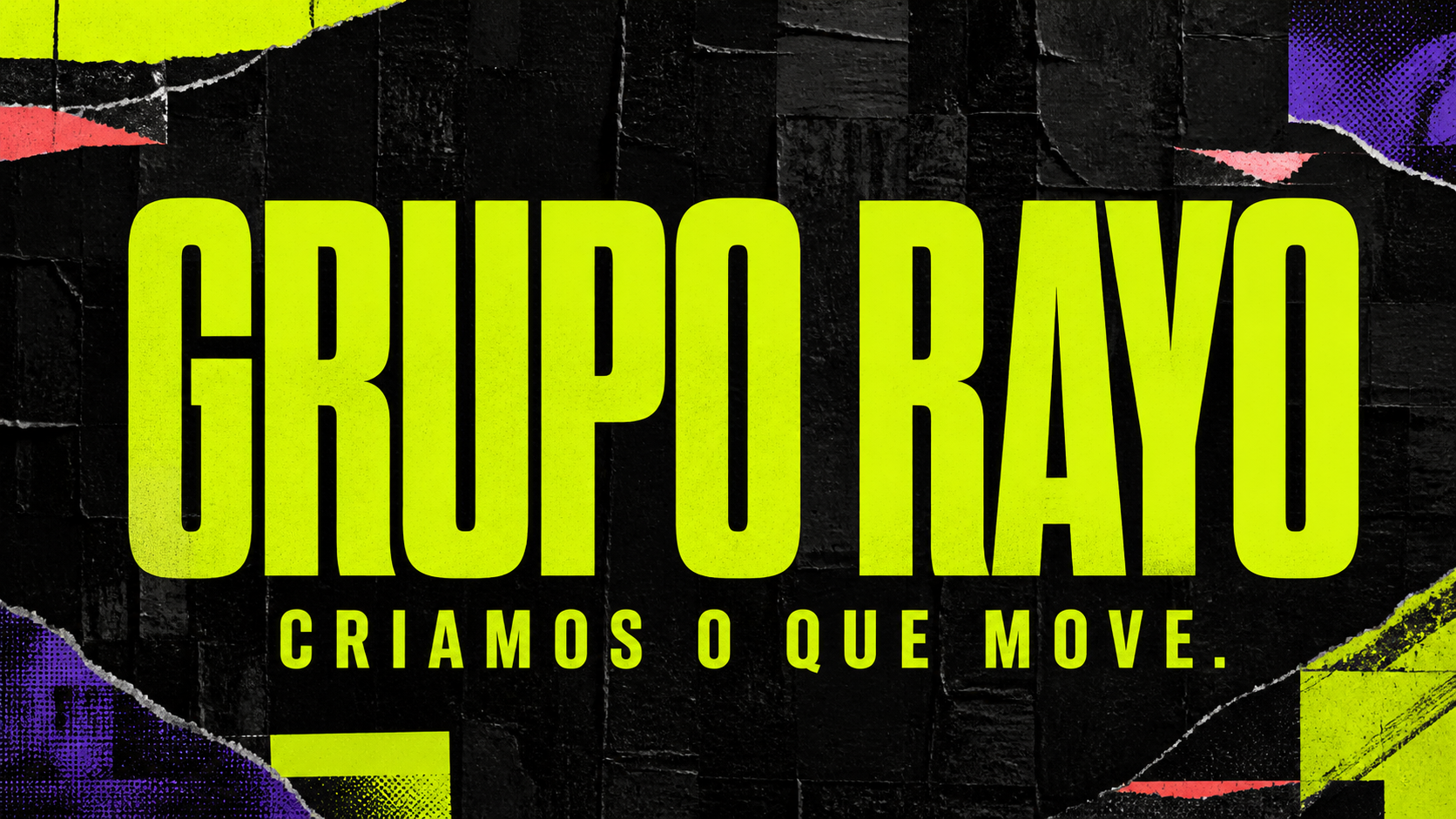 Grupo Rayo, criamos o que move, em uma composição streetwear